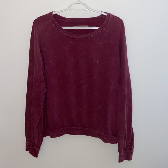 Free People Sweet Myrtle Oversized Vintage Wash LS tee, size S, pre-loved - Picture 6 of 13